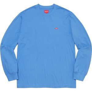 Supreme Blue Long Sleeve Shirt Small New